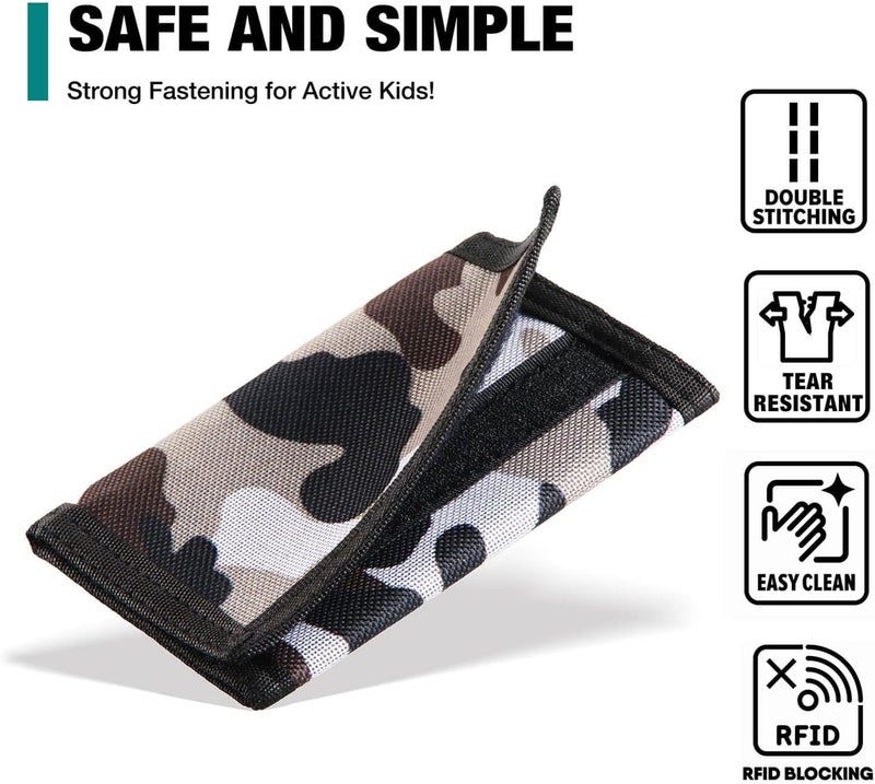 Lamumu Kids Wallet for Boys, Little Boys Wallet for Kids, Camo Wallets for Teen Boy, RFID Nylon Canvas Wallets with Coin Pocket for Birthday & Christmas Gifts - Image 4